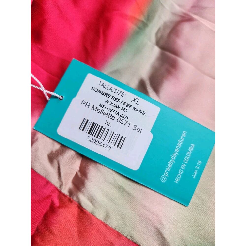 Nwt Praia By Dayanara Duran 2PR Mellietta 0523 Wide Leg Pants Size Xl - Picture 9 of 9